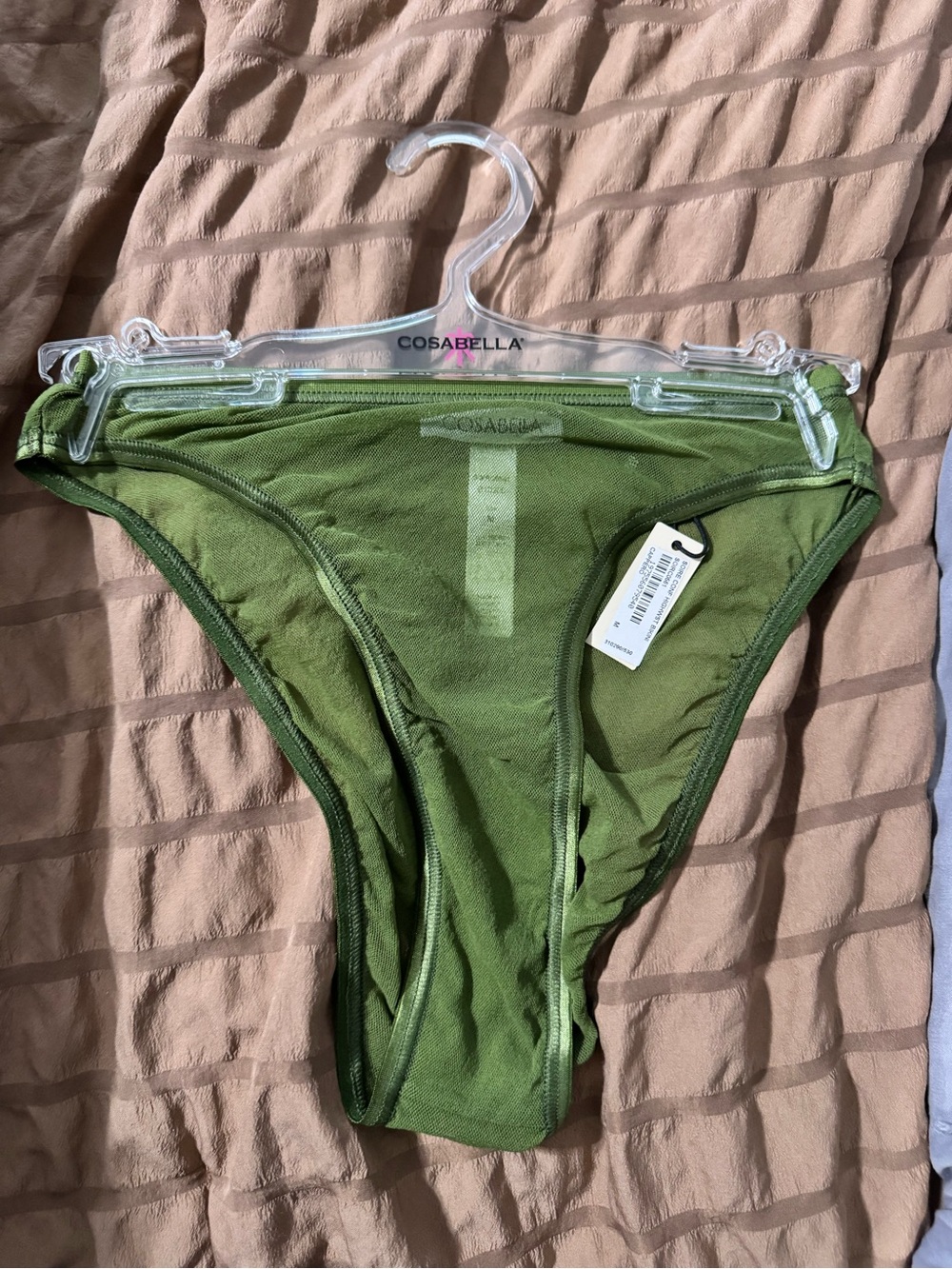 Cosabella Olive Green Sheer Bikini underwear